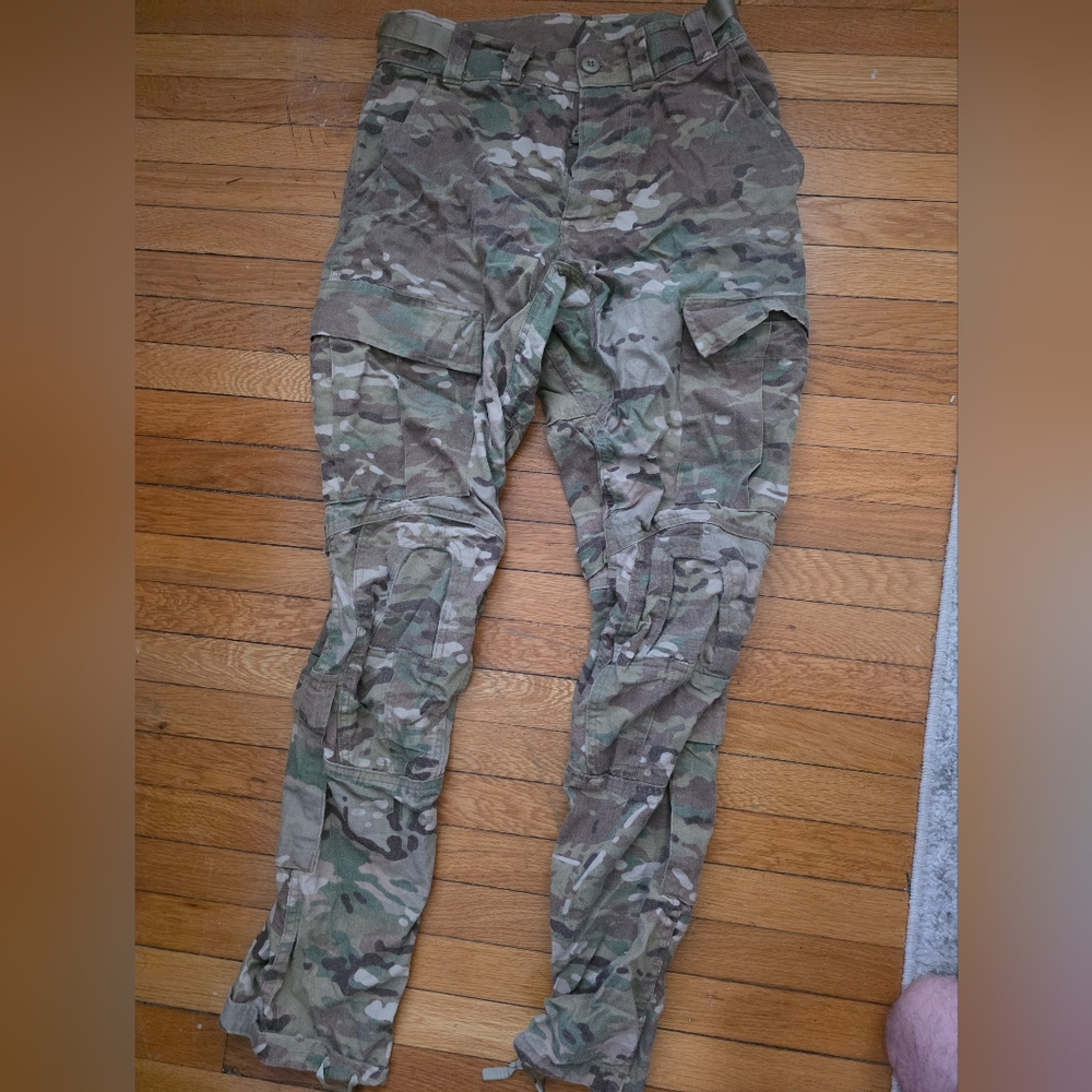 Green and Brown Cargo Pants Tactical Fit